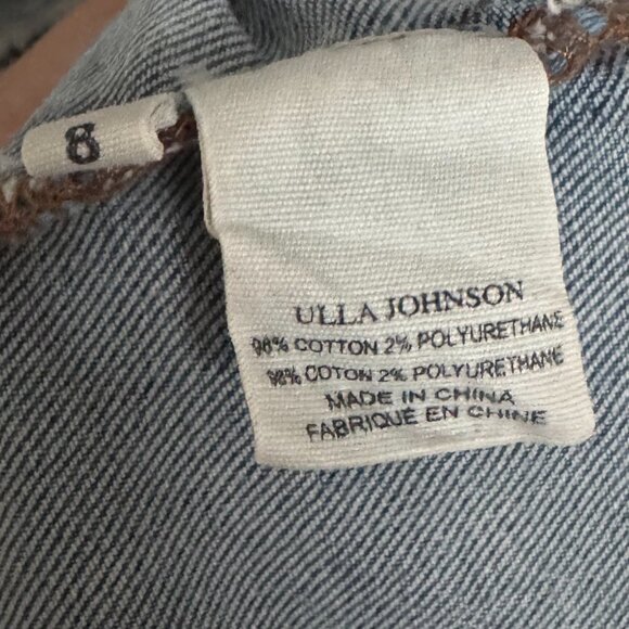 Ulla Johnson - Devi Dress in Acid Wash Denim - Picture 9 of 9
